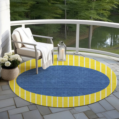 Ember Yellow Washable Indoor - Outdoor Rug - LOOMLAN - LOOMLAN Rugs - Outdoor Rugs