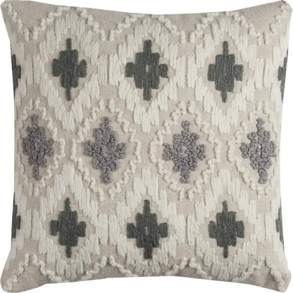 LOOMLAN Embroidered Ikat Throw Pillow Down Insert