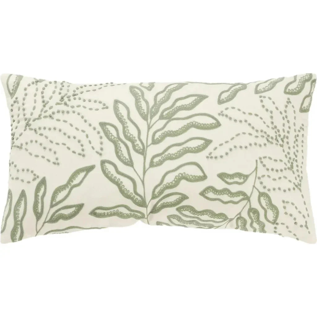 Embroidered Long Lumbar Pillows For Bed