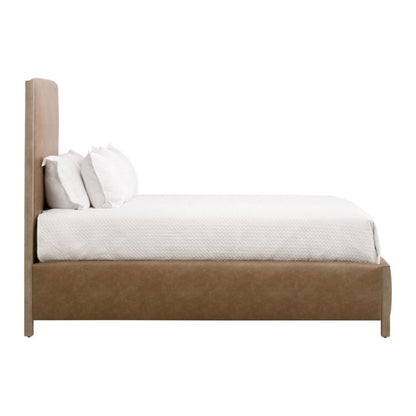 Emmett Vegan Leather Modern Bed - LOOMLAN - Essentials For Living - Beds