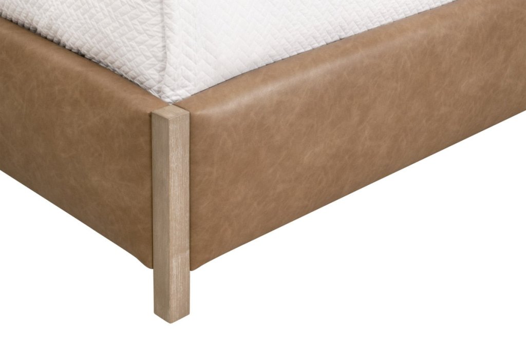 Emmett Vegan Leather Modern Bed - LOOMLAN - Essentials For Living - Beds