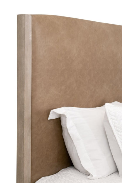 Emmett Vegan Leather Modern Bed - LOOMLAN - Essentials For Living - Beds