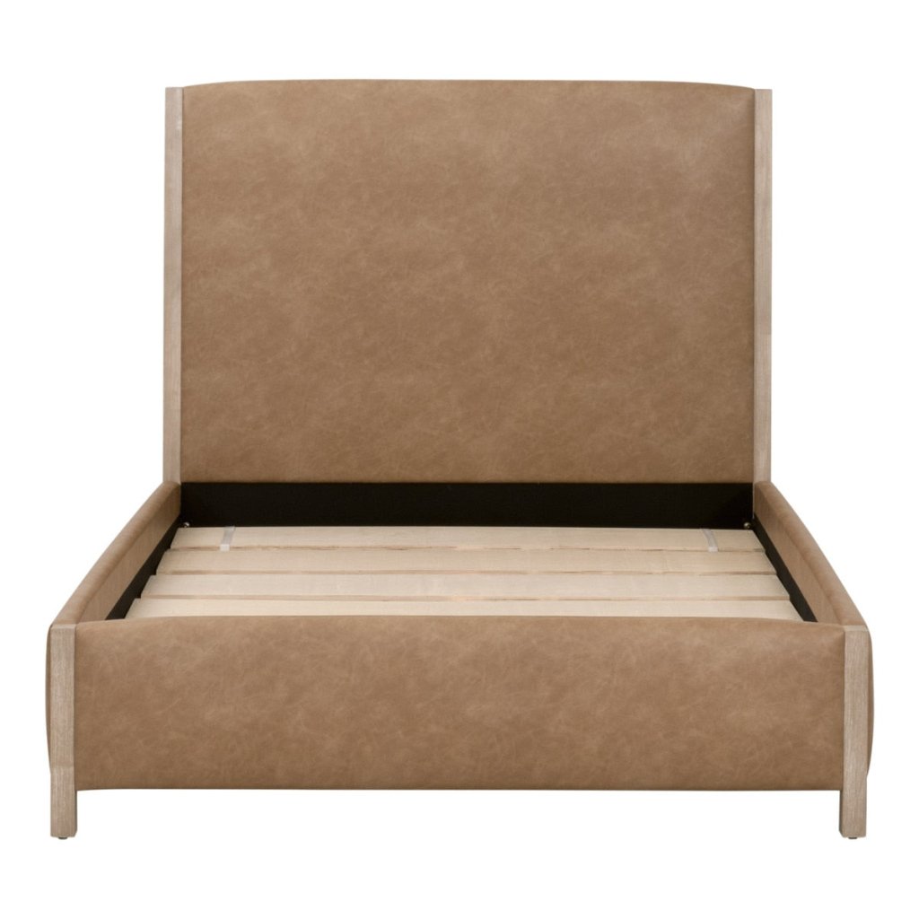 Emmett Vegan Leather Modern Bed - LOOMLAN - Essentials For Living - Beds