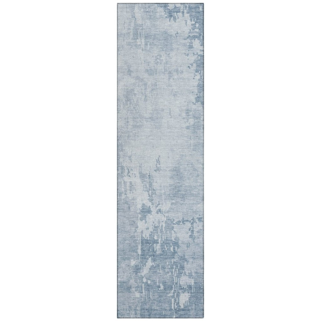 LOOMLAN Rugs Enoa Blue Washable Indoor-Outdoor Rug