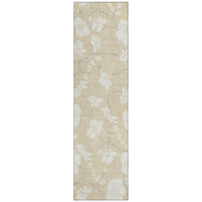 LOOMLAN Rugs Ensa Beige Washable Indoor-Outdoor Rug