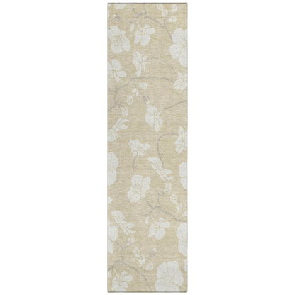 LOOMLAN Rugs Ensa Beige Washable Indoor-Outdoor Rug