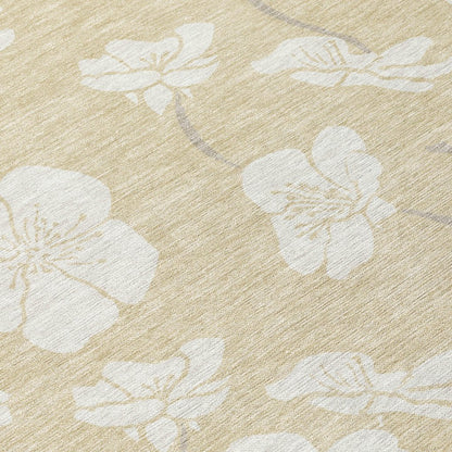 LOOMLAN Rugs Ensa Beige Washable Indoor-Outdoor Rug