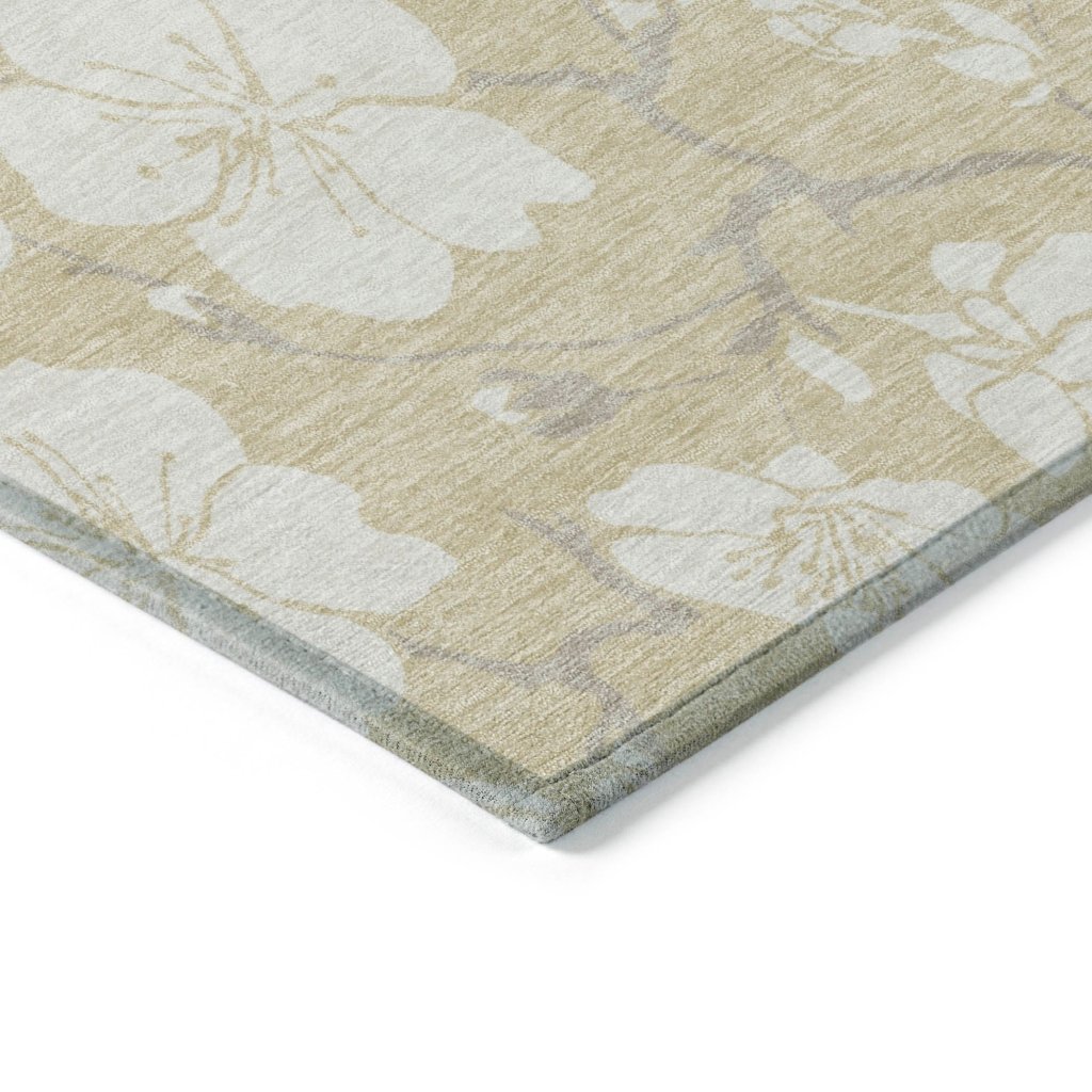 LOOMLAN Rugs Ensa Beige Washable Indoor-Outdoor Rug