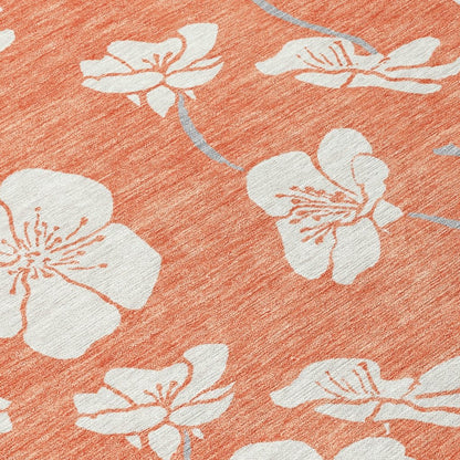 LOOMLAN Rugs Ensa Coral Washable Indoor-Outdoor Rug
