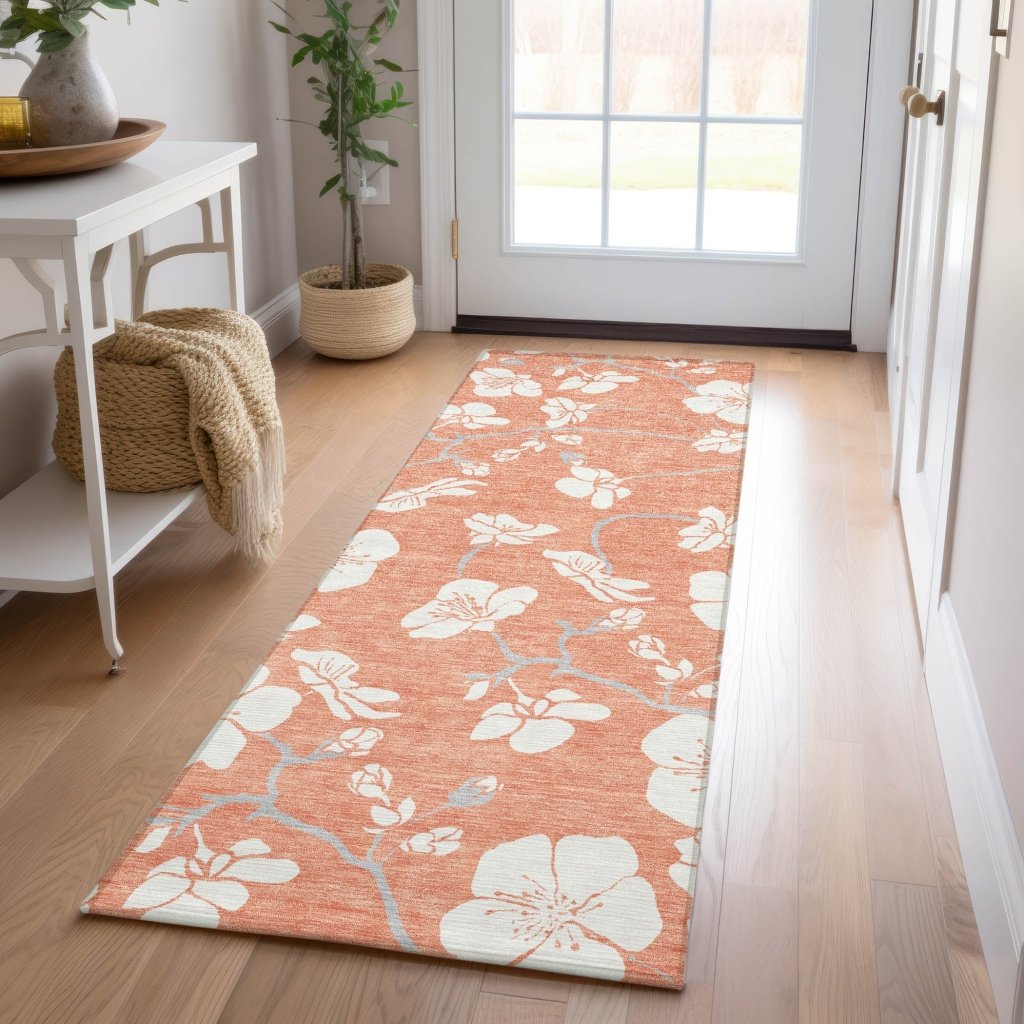 LOOMLAN Rugs Ensa Coral Washable Indoor-Outdoor Rug