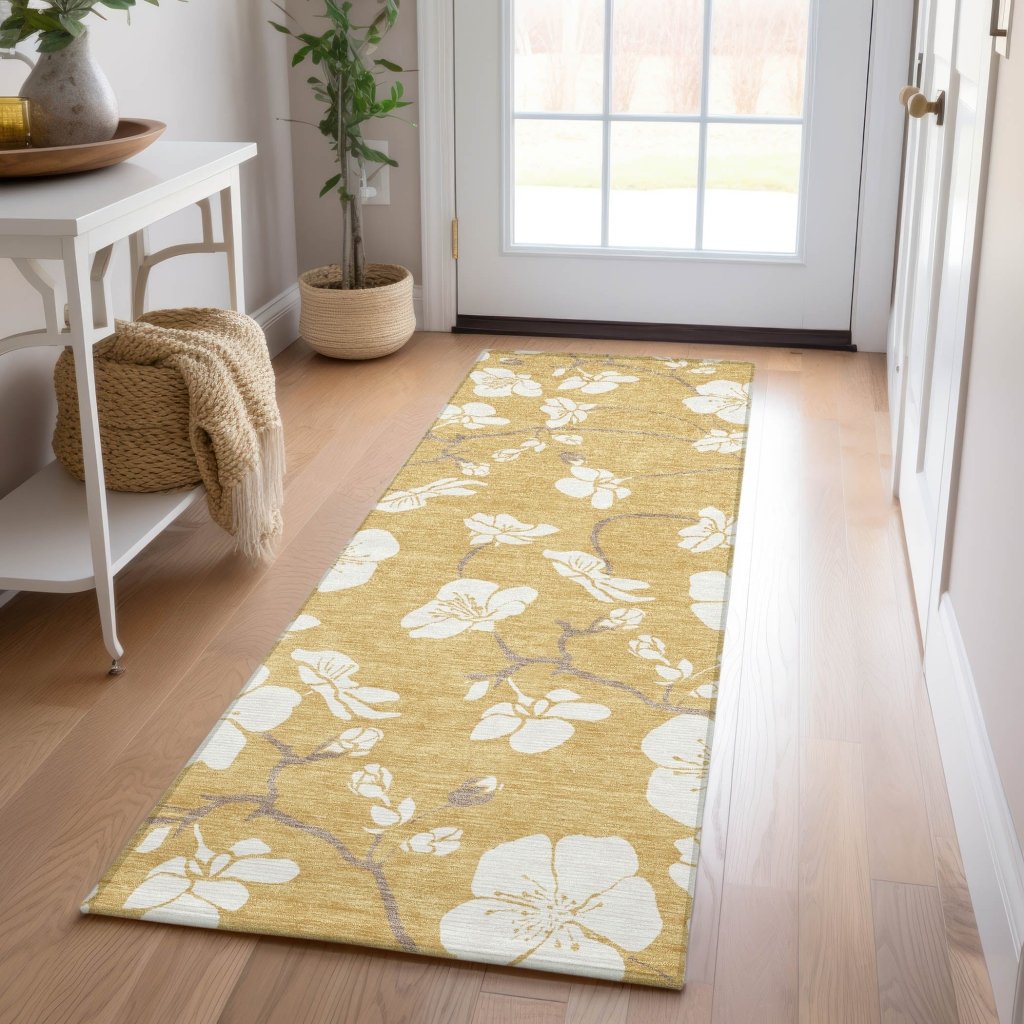 LOOMLAN Rugs Ensa Gold Washable Indoor-Outdoor Rug