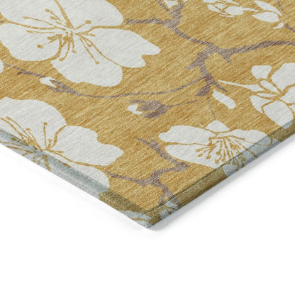 LOOMLAN Rugs Ensa Gold Washable Indoor-Outdoor Rug