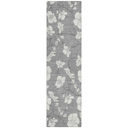 LOOMLAN Rugs Ensa Gray Washable Indoor-Outdoor Rug