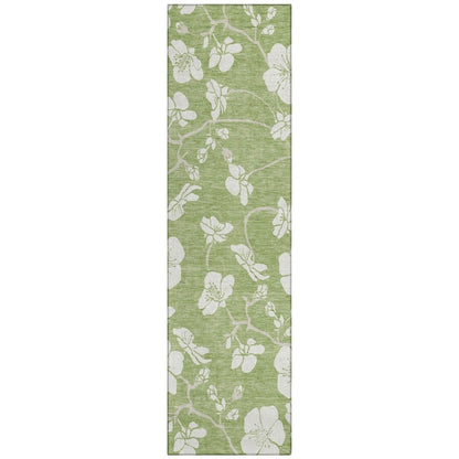 LOOMLAN Rugs Ensa Green Washable Indoor-Outdoor Rug