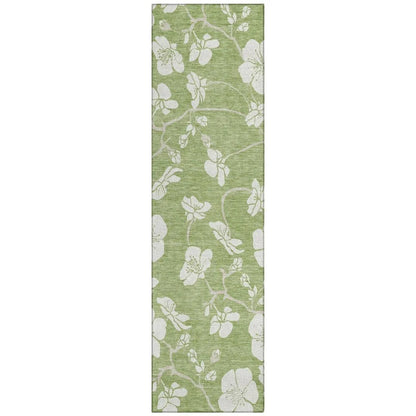 LOOMLAN Rugs Ensa Green Washable Indoor-Outdoor Rug