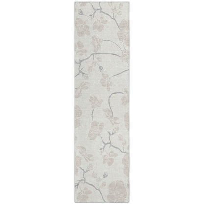 LOOMLAN Rugs Ensa Ivory Washable Indoor-Outdoor Rug