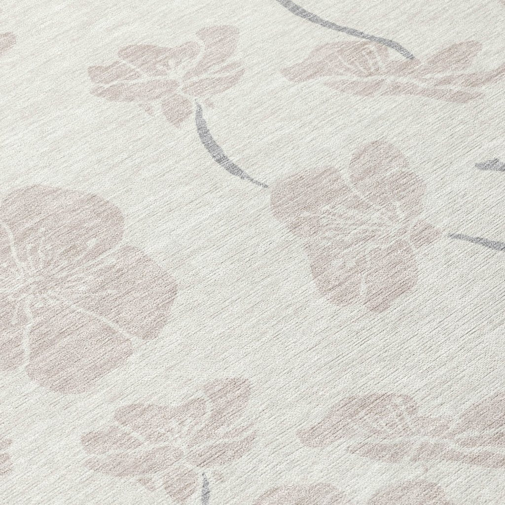 LOOMLAN Rugs Ensa Ivory Washable Indoor-Outdoor Rug