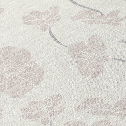 LOOMLAN Rugs Ensa Ivory Washable Indoor-Outdoor Rug