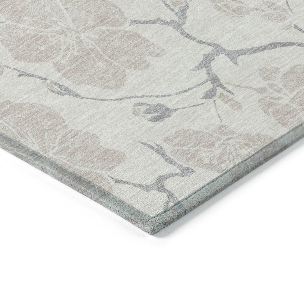 LOOMLAN Rugs Ensa Ivory Washable Indoor-Outdoor Rug