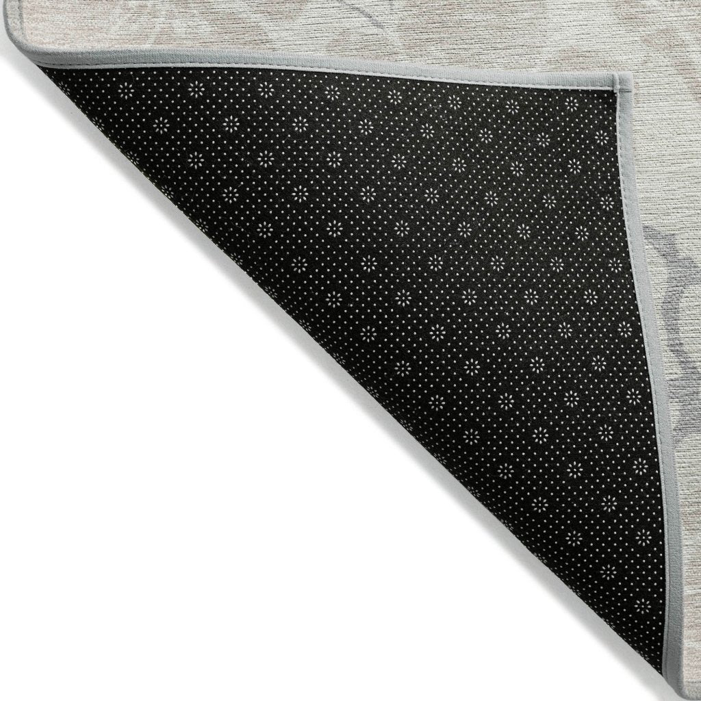 LOOMLAN Rugs Ensa Ivory Washable Indoor-Outdoor Rug