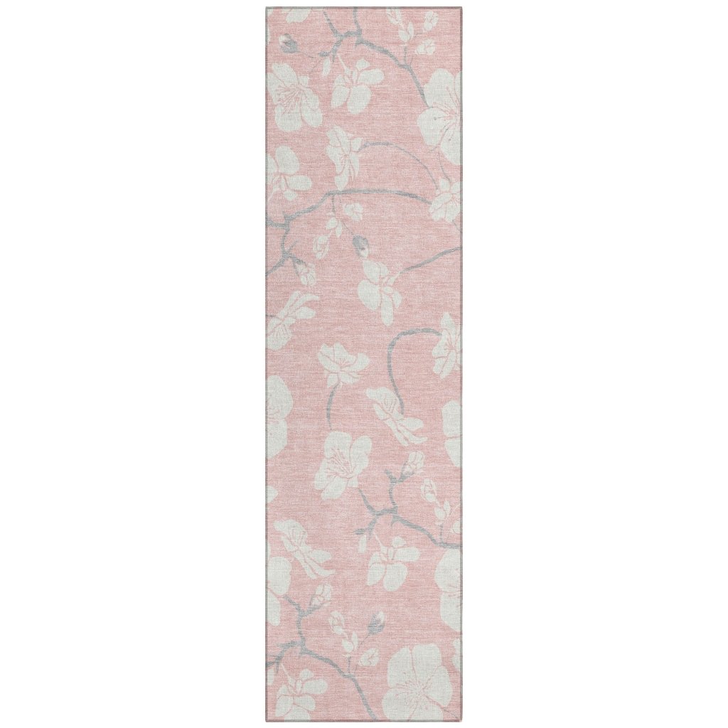 LOOMLAN Rugs Ensa Pink Washable Indoor-Outdoor Rug