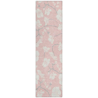 LOOMLAN Rugs Ensa Pink Washable Indoor-Outdoor Rug