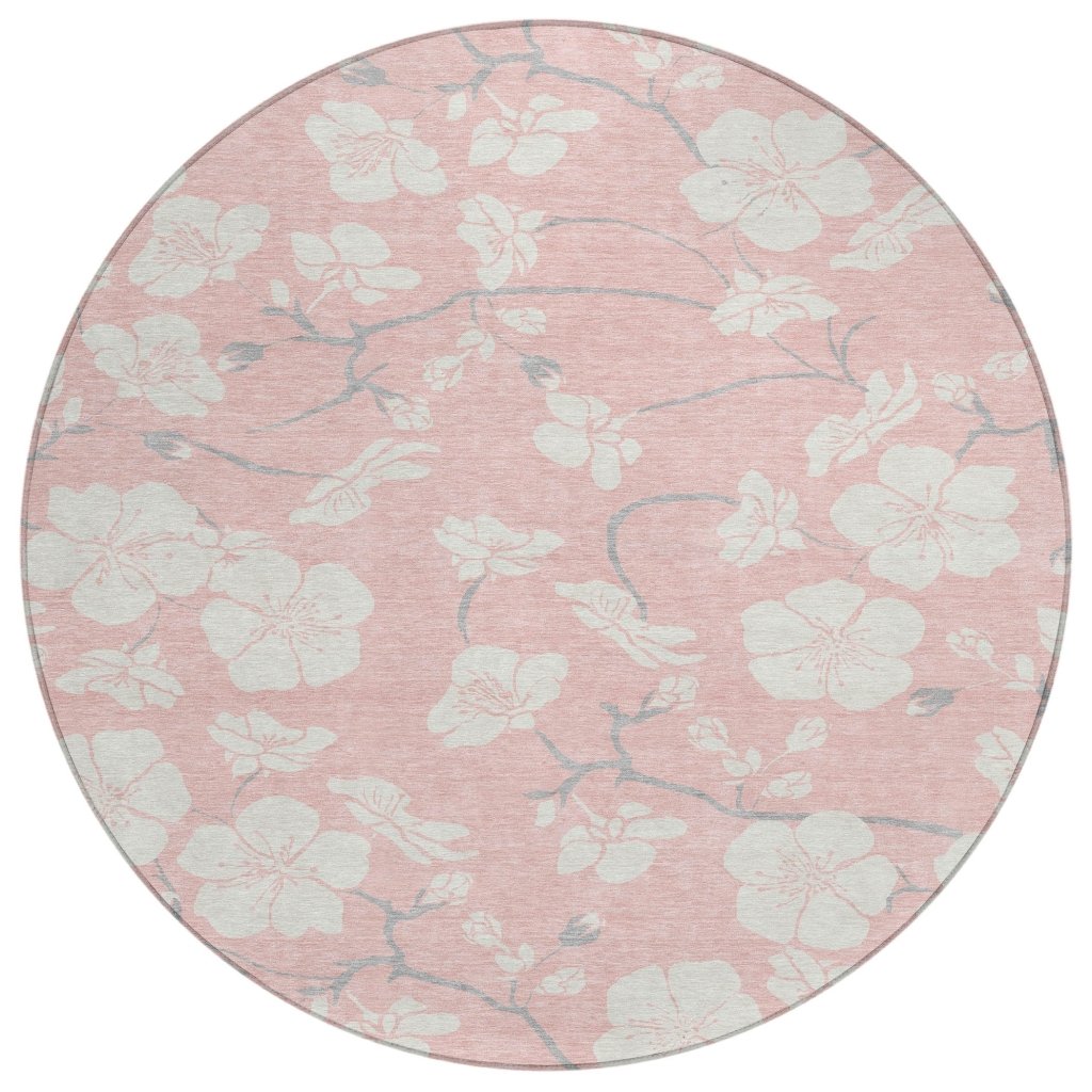 LOOMLAN Rugs Ensa Pink Washable Indoor-Outdoor Rug