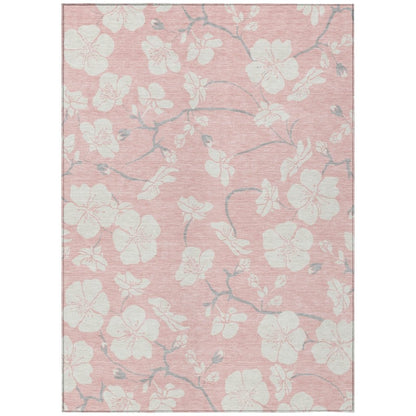 LOOMLAN Rugs Ensa Pink Washable Indoor-Outdoor Rug