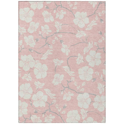 LOOMLAN Rugs Ensa Pink Washable Indoor-Outdoor Rug
