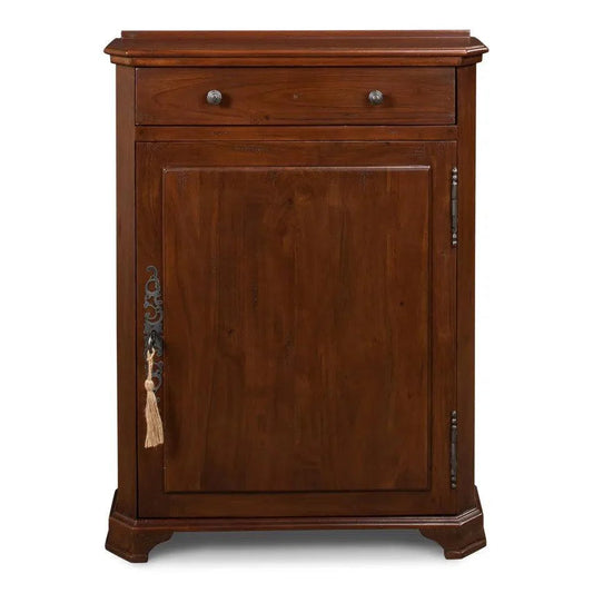 Sarreid Entryway Slim Dante Hall Cabinet Walnut