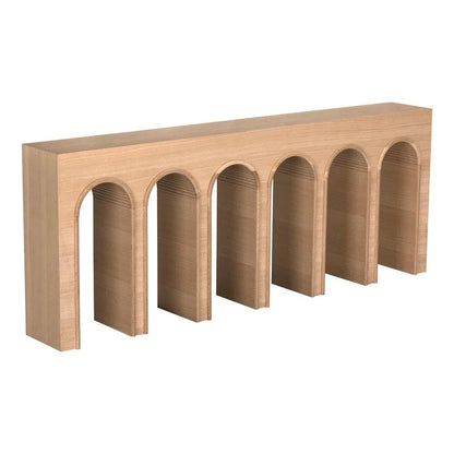 Noir Enzo Rectangular Wooden Console Table