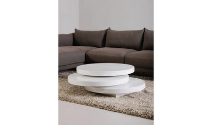 31.5 Inch Coffee Table White Modern