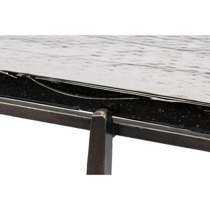 Erik Forged Iron Grey Square Side Table - LOOMLAN - Side Tables