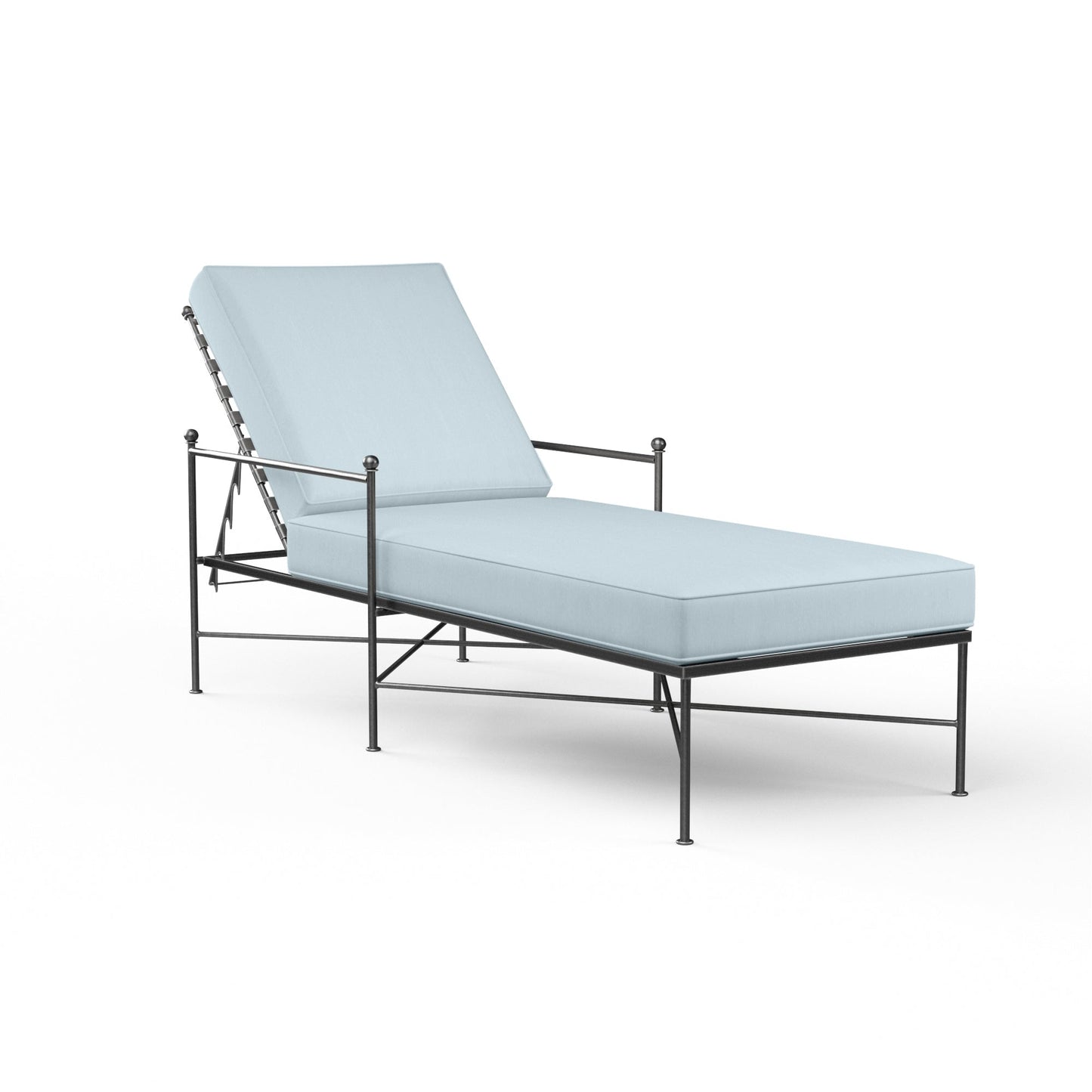 Provence Sunbrella Upholstered Adjustable Outdoor Lounge Chaise