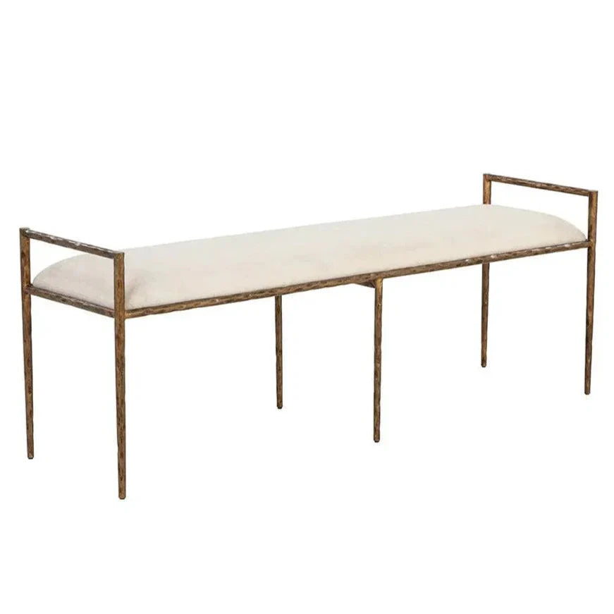 Esai Fabric Backless Bench