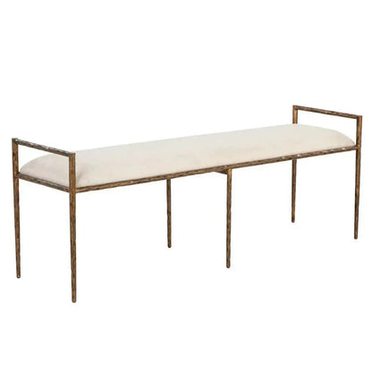 Esai Fabric Backless Bench
