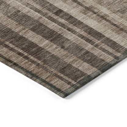 LOOMLAN Rugs Esmara Brown Washable Indoor-Outdoor Rug