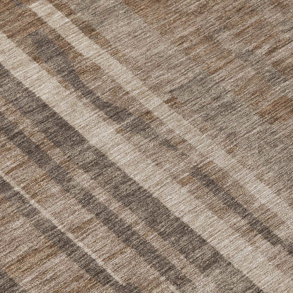 LOOMLAN Rugs Esmara Brown Washable Indoor-Outdoor Rug