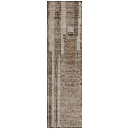 LOOMLAN Rugs Esmara Brown Washable Indoor-Outdoor Rug