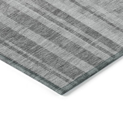 Esmara Gray Washable Indoor - Outdoor Rug - LOOMLAN - LOOMLAN Rugs - Outdoor Rugs