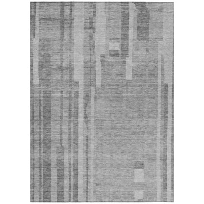 Esmara Gray Washable Indoor - Outdoor Rug - LOOMLAN - LOOMLAN Rugs - Outdoor Rugs