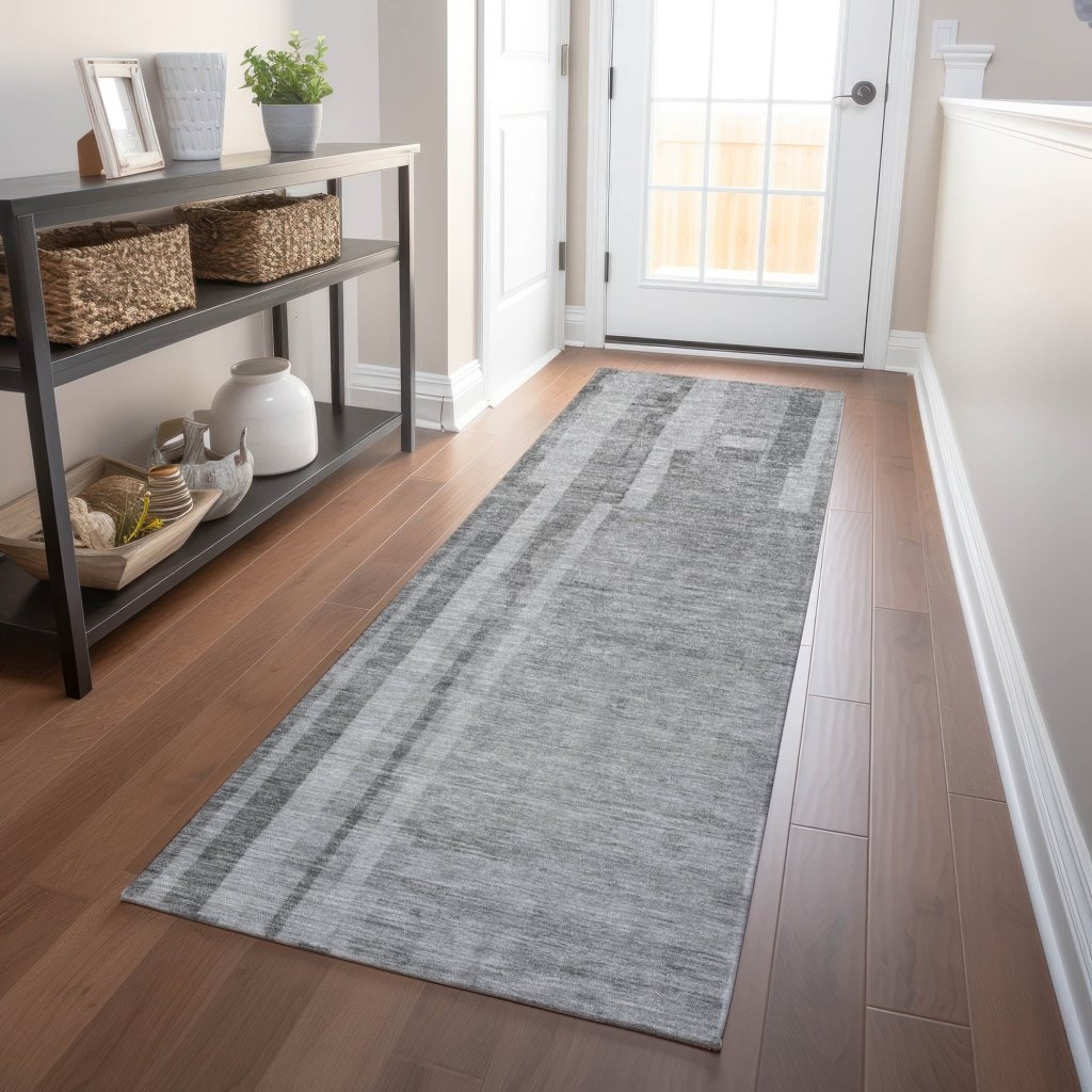 Esmara Gray Washable Indoor - Outdoor Rug - LOOMLAN - LOOMLAN Rugs - Outdoor Rugs