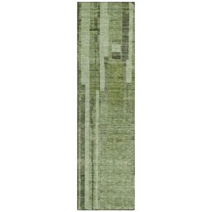 LOOMLAN Rugs Esmara Green Washable Indoor-Outdoor Rug