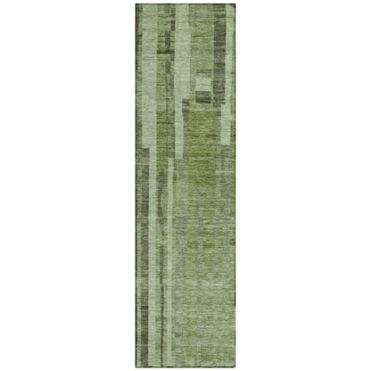 LOOMLAN Rugs Esmara Green Washable Indoor-Outdoor Rug
