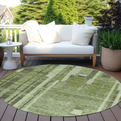 LOOMLAN Rugs Esmara Green Washable Indoor-Outdoor Rug