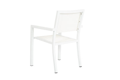 Naples Aluminum Made Stackable Sling Outdoor Dining Chair (Set of 2)