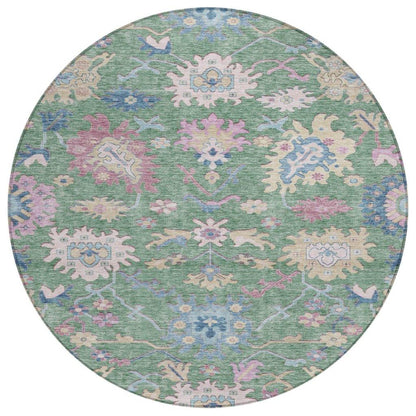 LOOMLAN Rugs Eugene Green Washable Indoor-Outdoor Rug