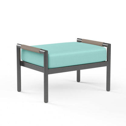 Pietra Sunbrella Upholstered Modern Elegance Outdoor Ottoman