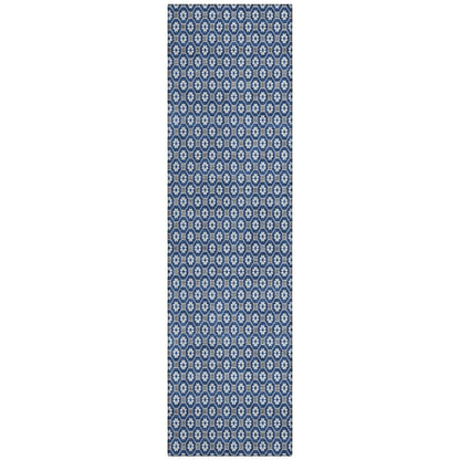 Euphira Blue Washable Indoor - Outdoor Rug - LOOMLAN - LOOMLAN Rugs - Outdoor Rugs