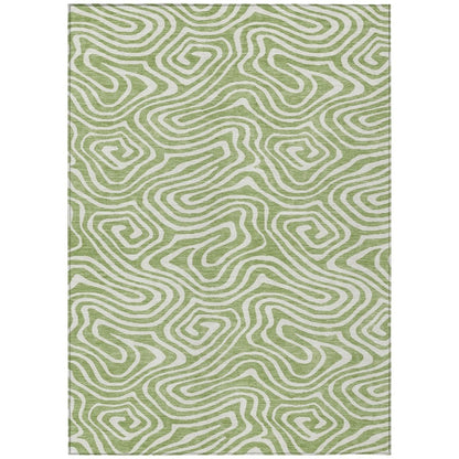 LOOMLAN Rugs Evalora Aloe Washable Indoor-Outdoor Rug